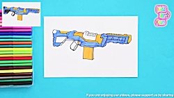 Раскраска НЕРФ Дельта Трупер раскраска