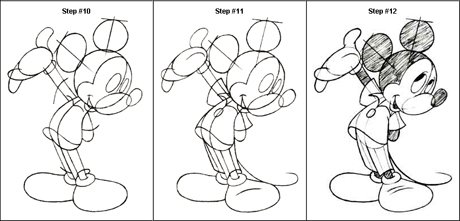 Микки Маус рисунок мордочка