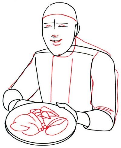 Повар рисунок