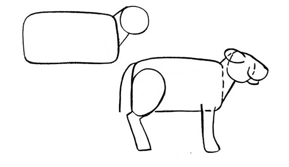 Рисование пошагово бычок