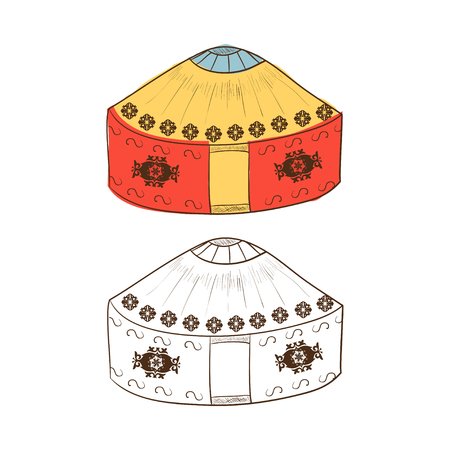 Аппликация юрта