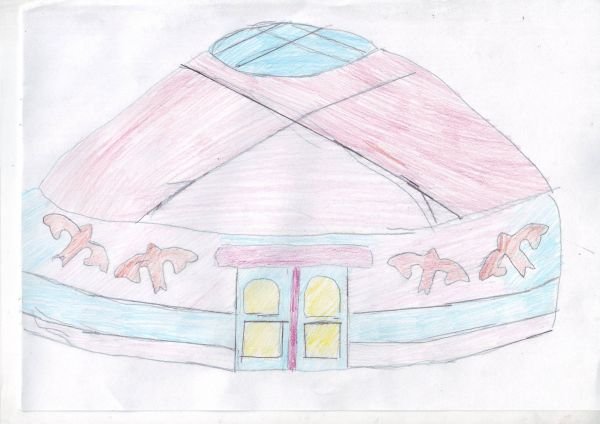 Детские рисунки Юрты