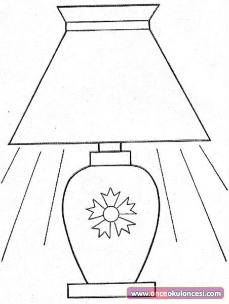 Аппликация торшер