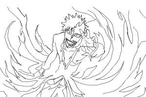 Раскраска Блич Ичиго