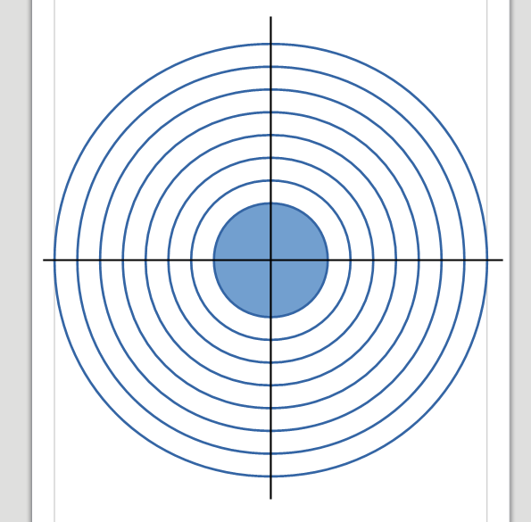 Мишень нарисовать карандашом