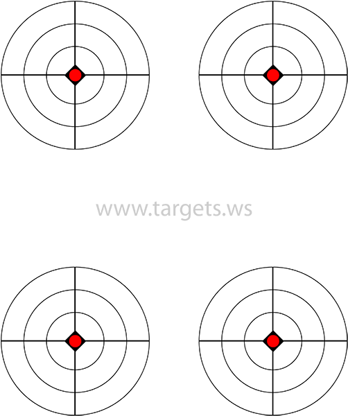 Пристрелочная мишень на 50 метров