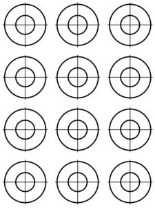 Тренировочная мишень бр 50 на а 4