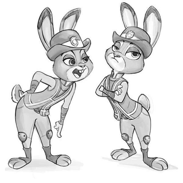 Рисование Джуди Хоппс