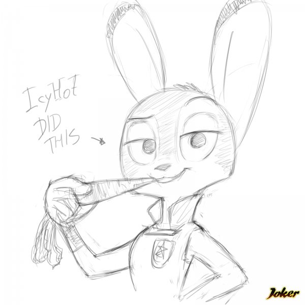 Нарисовать Джуди Хопс