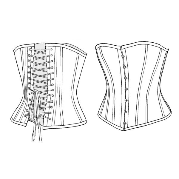 Корсет подгрудный схема