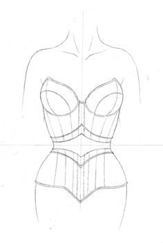 Эскизы платьев с корсетом