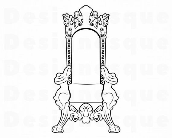 Трон раскраска для детей