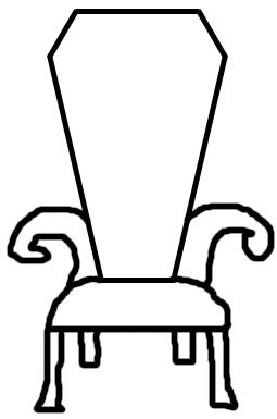 Трон раскраска