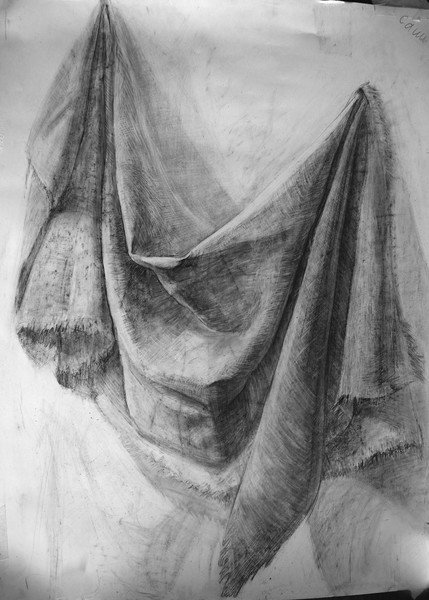 Штриховка складок