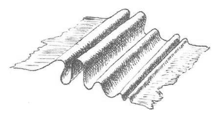 Рулон ткани рисунок карандашом