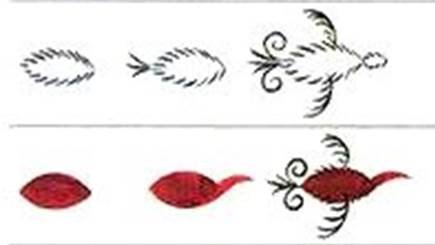 Элементы мезенской росписи для детей подготовительной группе