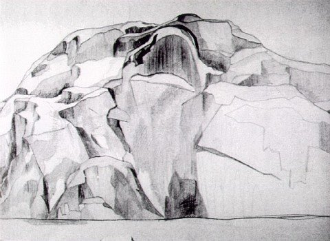 Пейзаж карандашом