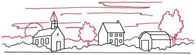 Как нарисовать деревню поэтапно