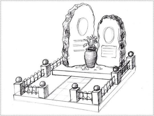 Могила нарисованная