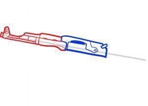 АК 47 рисунок карандашом поэтапно