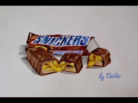 Сникерс карандашом