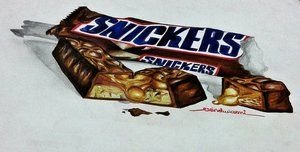 Рисунок лёгкий Сникерс