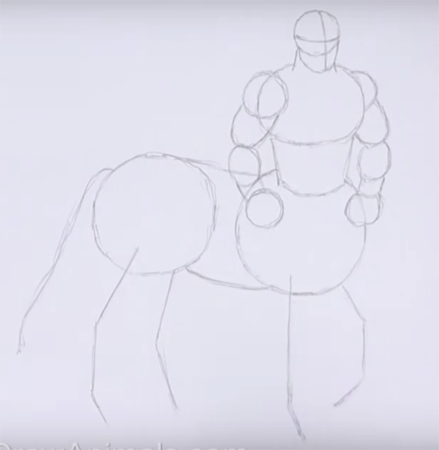 Кентавр пошагово