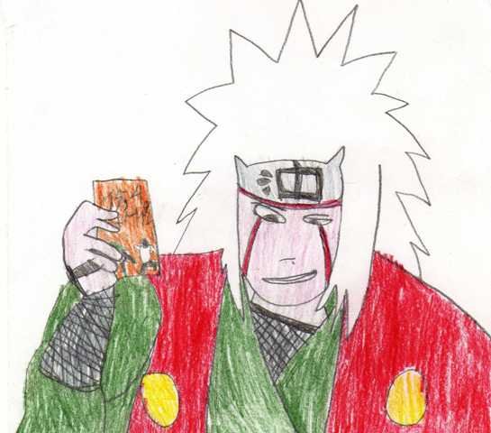 Джирая и Наруто для срисовки