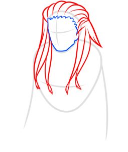 Как нарисовать дреды поэтапно