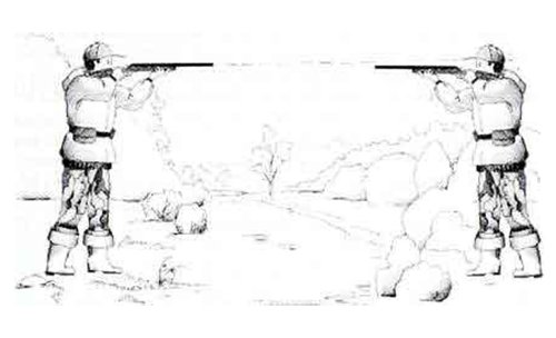 Рисунок карандашом целится в вас