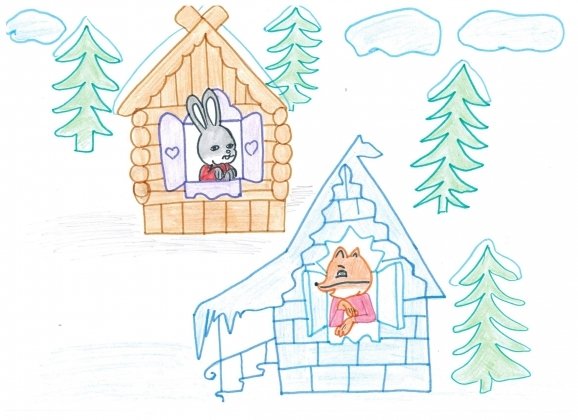 Избушка на курьих ножках раскраска