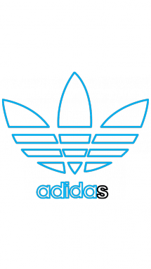 Нарисовать эмблему адидас