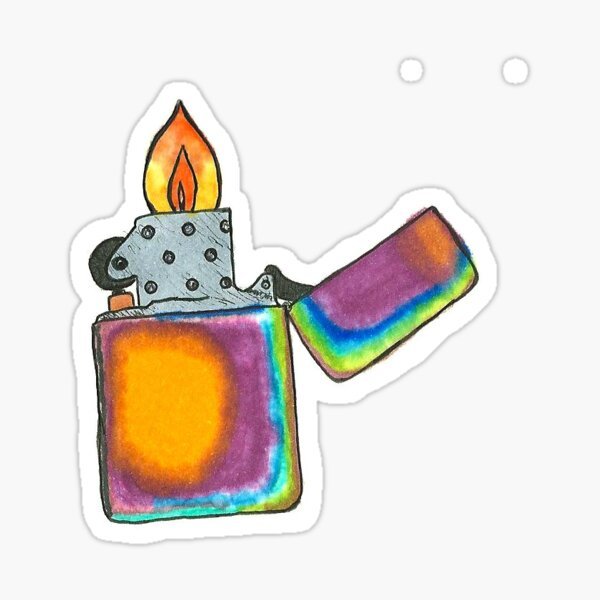 Зажигалка черно белая