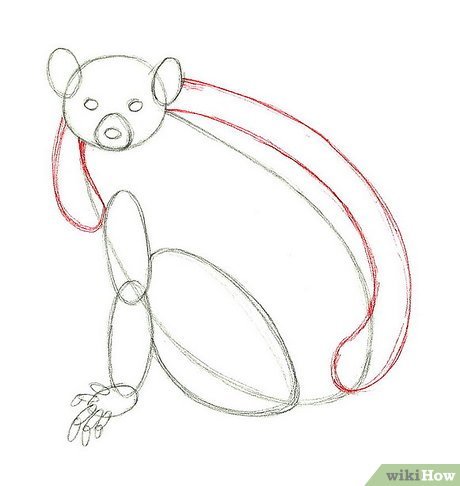 Пошаговое рисование лемурчиков