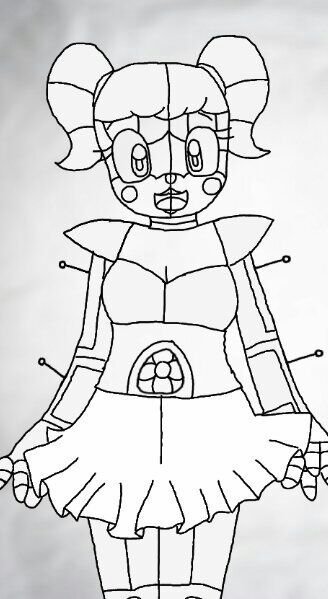 Раскраска АНИМАТРОНИК Беби