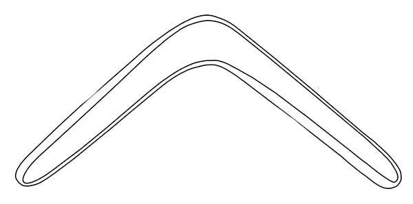 Бумеранг раскраска для детей