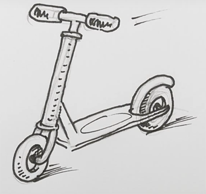 Самокат эскиз
