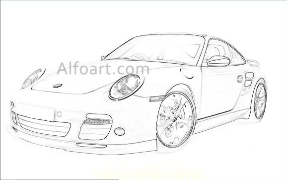 Раскраски машины Порше Панамера