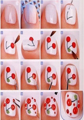 Рисунки для срисовки на ногтях для начинающих