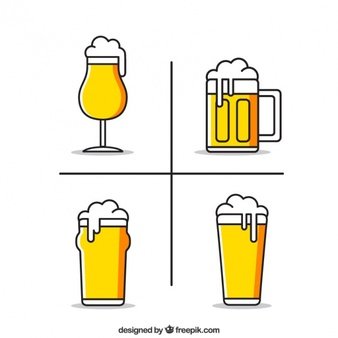 Нарисованное пиво маленькое