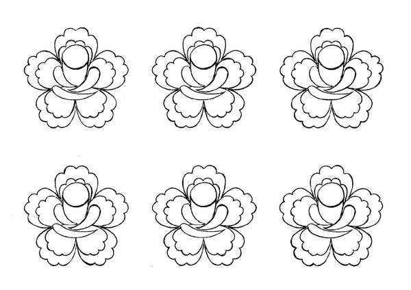 Элементы Жостовской росписи раскраска