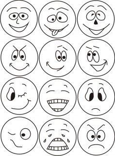 Эмоции раскраска
