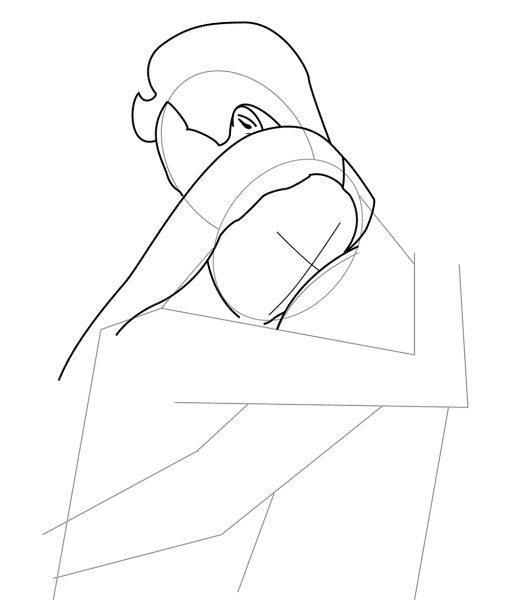 Рисунок мужчины женщины пошагово