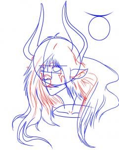 Аниме Телец срисовать