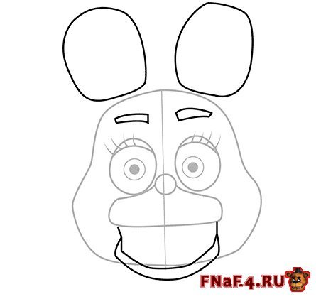 Поэтапное рисование ФНАФ