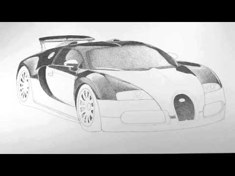 Бугатти рисунок карандашом легкий