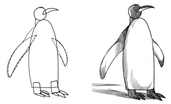 Набросок пингвина