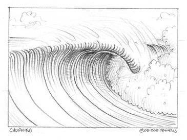 ЦУНАМИ рисунок простой
