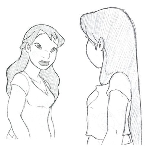 Нани нарисованная карандашом