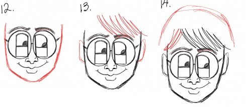 Как нарисовать Гарри Поттера карандашом поэтапно